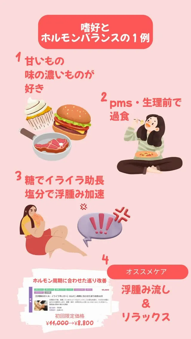 嗜好や生活の習慣がPMSと重なると